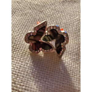 Butterfly rhinestone earrings